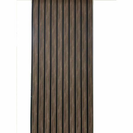 EJOY Acoustic Vinyl Wall Cladding Siding Panel, 94.5 in. x 4.8 in. x 0.5 in., 4PK VWC_S055
